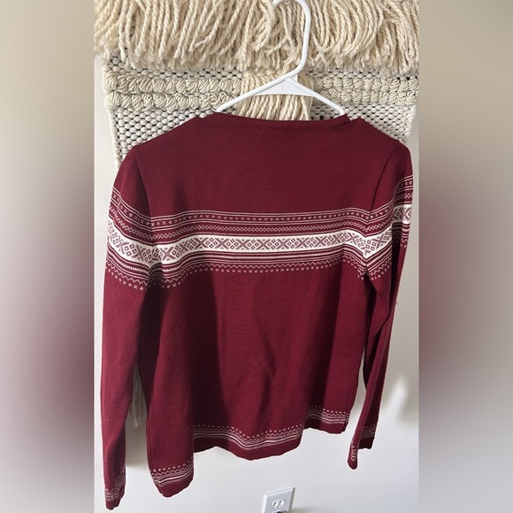 Dale of Norway Hedda Fair Isle Cardigan Sweater Long Sleeve Merino Wool Medium - Picture 8 of 10